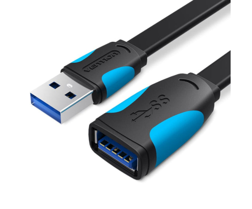 Vention VAS-A13 cable USB USB 3.2 Gen 1 (3.1 Gen 1) 0,5 m USB A 5 Gbit/s Negro