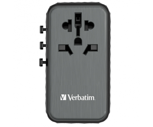 Verbatim 32121 adaptador de enchufe eléctrico Universal Negro
