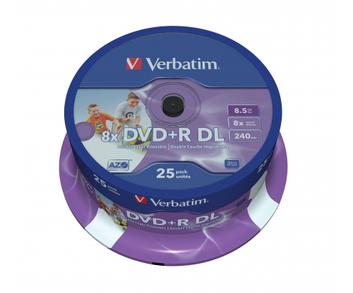 Verbatim 43667 DVD en blanco 8,5 GB DVD+R DL 25 pieza(s)