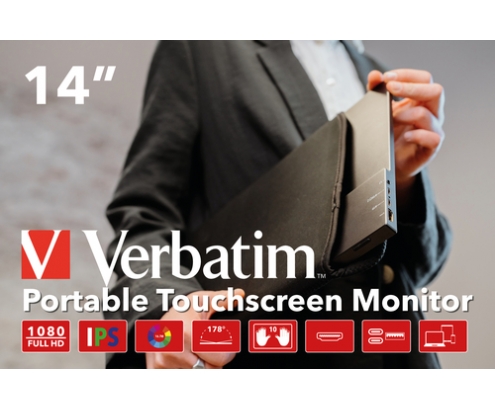 Verbatim 49591 pantalla para PC 35,6 cm (14