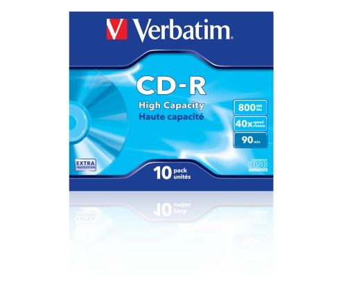 Verbatim CD-R High Capacity 800 MB 40x 10 pieza(s)