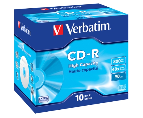 Verbatim CD-R High Capacity 800 MB 40x 10 pieza(s)