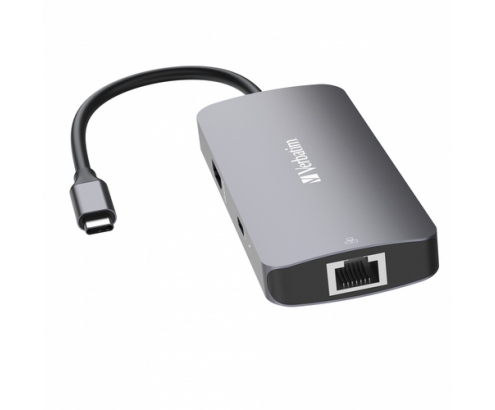 Verbatim CMH-05 USB Tipo C 5000 Mbit/s Plata