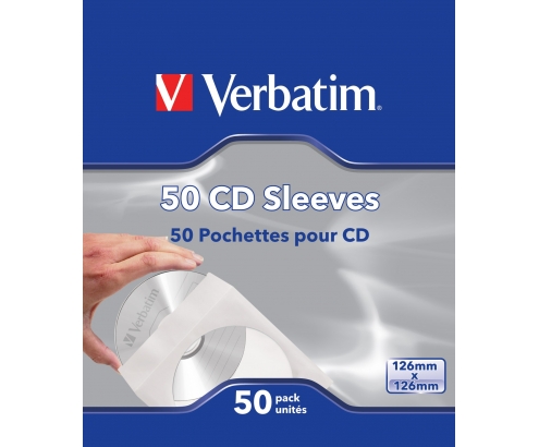 Verbatim Fundas de CD, paq 50
