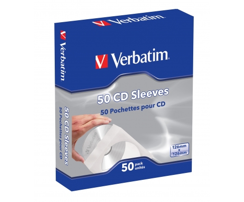 Verbatim Fundas de CD, paq 50