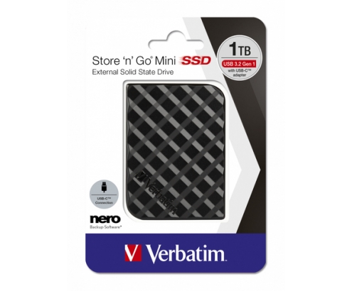 Verbatim SSD Store 'n' Go Mini USB 3.2 GEN 1 de 1 TB negro