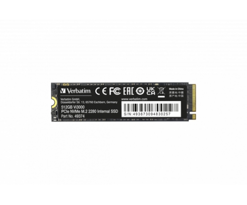 Verbatim Vi3000 512GB PCIe NVMe M.2 SSD PCI Express 3.0