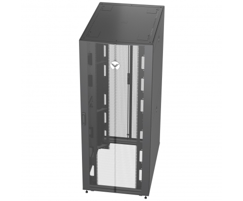 Vertiv armario rack 42U Rack o bastidor independiente Negro, Transparente