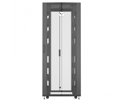 Vertiv armario rack 42U Rack o bastidor independiente Negro, Transparente