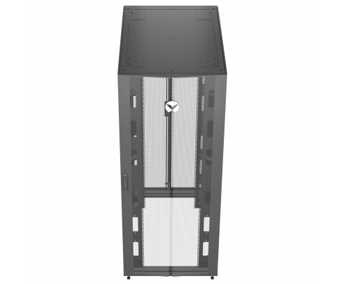 Vertiv armario rack 42U Rack o bastidor independiente Negro, Transparente