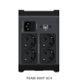 Vertiv PowerUPS 200 Essential PSA6E-600IT-SCH, 600VA/315 W, AVR, baterías sustituibles por el usuario, backup de batería, 4 tomas Schuko, garantía 