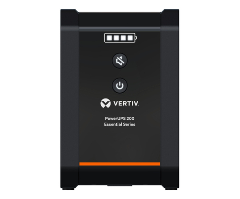 Vertiv PowerUPS 200 Essential PSA6E-600IT-SCH, 600VA/315 W, AVR, baterías sustituibles por el usuario, backup de batería, 4 tomas Schuko, garantía