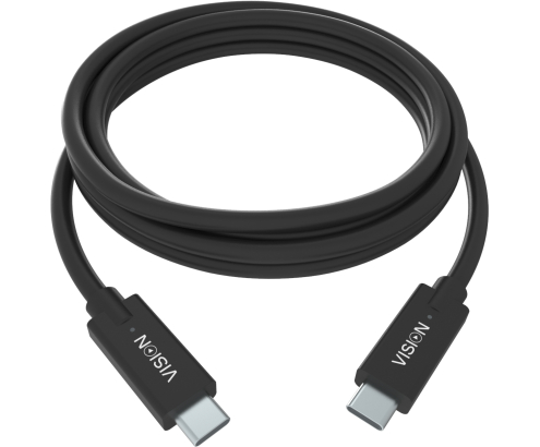Vision TC 1MUSBC/BL cable USB USB 3.2 Gen 1 (3.1 Gen 1) 1 m USB C 5 Gbit/s Negro