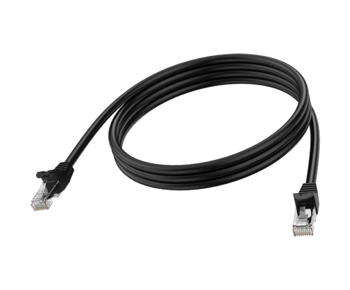 Vision TC 2MCAT6A/BL cable de red Negro 2 m Cat6a U/UTP (UTP)