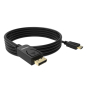 Vision TC 2MDPHDMI8K/BL adaptador de cable de vídeo 2 m DisplayPort HDMI Negro