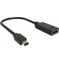 Vision TC-MDPHDMI/BL adaptador de cable de vÍ­deo Mini DisplayPort HDMI tipo A (Estándar) Negro
