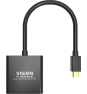 Vision TC-MDPVGA/BL adaptador de cable de vídeo Mini DisplayPort VGA (D-Sub) Negro