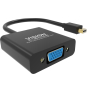 Vision TC-MDPVGA/BL adaptador de cable de vídeo Mini DisplayPort VGA (D-Sub) Negro