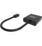 Vision TC-MDPVGA/BL adaptador de cable de vídeo Mini DisplayPort VGA (D-Sub) Negro