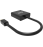 Vision TC-MDPVGA/BL adaptador de cable de vídeo Mini DisplayPort VGA (D-Sub) Negro