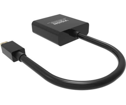 Vision TC-MDPVGA/BL adaptador de cable de vídeo Mini DisplayPort VGA (D-Sub) Negro