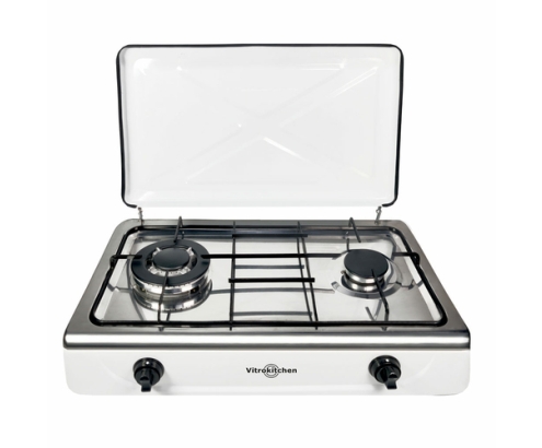 Vitrokitchen 252BB hobs Blanco Encimera 59.5 cm Encimera de gas 2 zona(s)