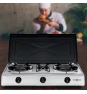 Vitrokitchen 360IB hobs Negro, Acero inoxidable Encimera Encimera de gas 3 zona(s)