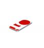 WAZZABEE WBSB-5S-RD CARCASA PARA IPHONE 5 COLECCION SUBKARMA SERIE 5 BLANCO-ROJO 