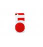 WAZZABEE WBSB-5S-RD CARCASA PARA IPHONE 5 COLECCION SUBKARMA SERIE 5 BLANCO-ROJO 
