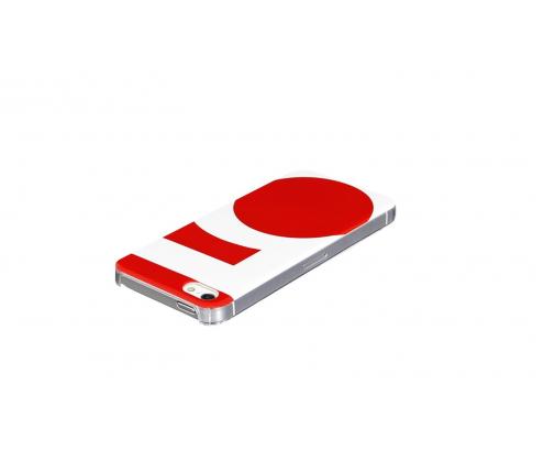 WAZZABEE WBSB-5S-RD CARCASA PARA IPHONE 5 COLECCION SUBKARMA SERIE 5 BLANCO-ROJO 