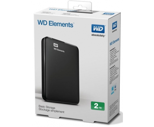 WESTERN DIGITAL WD ELEMENT SE DISCO 2.5 EXTERNO USB 3.0 2TB NEGRO WDBU6Y0020BBK-WESN