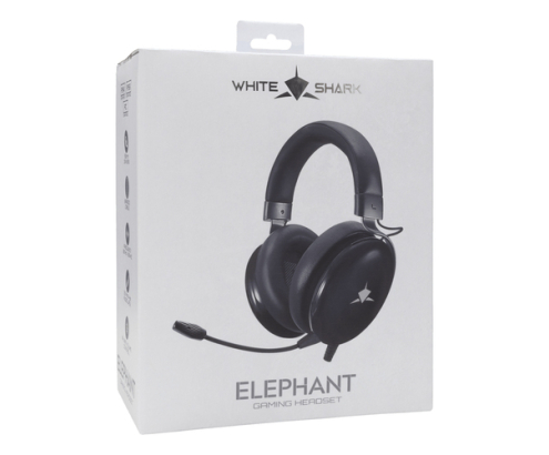 White Shark ELEPHANT Auriculares Alámbrico Diadema Juego Negro