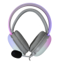 White Shark FIREFLY Auriculares Alámbrico Diadema Juego USB tipo A Blanco