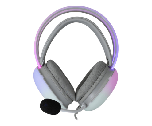 White Shark FIREFLY Auriculares Alámbrico Diadema Juego USB tipo A Blanco