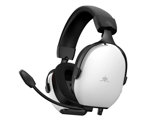 White Shark FOX Auriculares Alámbrico Diadema Juego Blanco, Negro