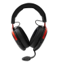 White Shark FOX Auriculares Alámbrico Diadema Juego Negro, Rojo