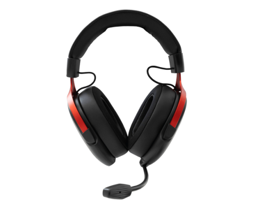 White Shark FOX Auriculares Alámbrico Diadema Juego Negro, Rojo