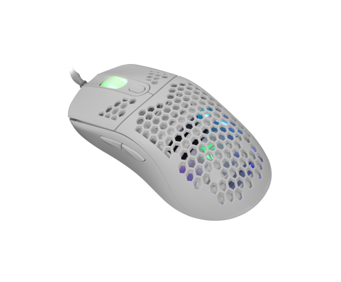 White Shark GALAHAD White ratón Juego Ambidextro USB tipo A Óptico 7200 DPI