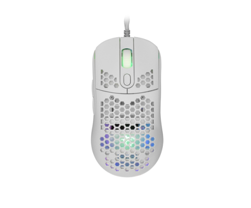 White Shark GALAHAD White ratón Juego Ambidextro USB tipo A Óptico 7200 DPI