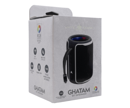 White Shark GHATAM Negro, Blanco 10 W