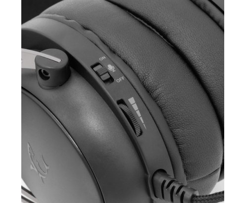 White Shark GORILLA Auriculares Alámbrico Diadema Juego Gris, Negro
