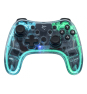 White Shark LEGION Transparente Bluetooth/USB Gamepad Analógico/Digital Android, PC, Playstation 3, iOS, PlayStation 4, Nintendo Switch