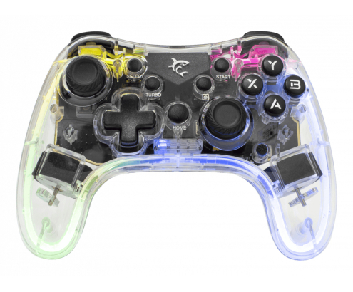 White Shark LEGION Transparente Bluetooth/USB Gamepad Analógico/Digital Android, PC, Playstation 3, iOS, PlayStation 4, Nintendo Switch