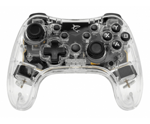 White Shark LEGION Transparente Bluetooth/USB Gamepad Analógico/Digital Android, PC, Playstation 3, iOS, PlayStation 4, Nintendo Switch