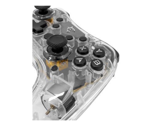 White Shark LEGION Transparente Bluetooth/USB Gamepad Analógico/Digital Android, PC, Playstation 3, iOS, PlayStation 4, Nintendo Switch