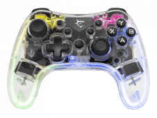 White Shark LEGION Transparente Bluetooth/USB Gamepad Analógico/Digit...