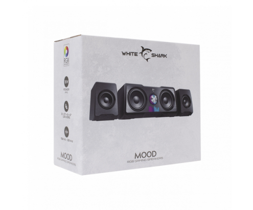 White Shark MOOD Black De 2 vías Negro Alámbrico 16 W