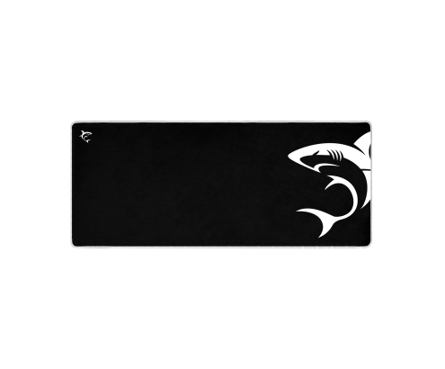 White Shark MP-1967 SHARK XL Alfombrilla de ratón para juegos Negro, Blanco