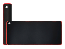 White Shark RED KNIGHT XL Alfombrilla de ratón para juegos Negro, Roj...