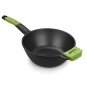 WOK PRIOR BRA 3L ALUMINIO FUNDIDO TEFLÍ“N ANTIADHERENTE VERDE A121472